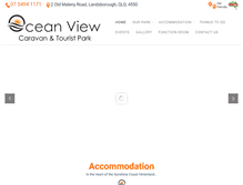 Tablet Screenshot of oceanviewtouristpark.com.au